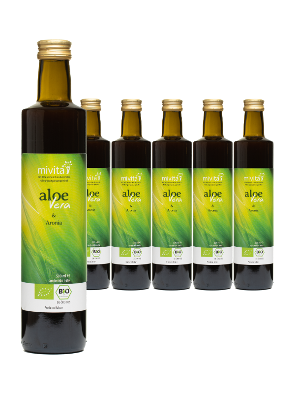 6 x Bio Aloe Vera & Aronia Direktsaft